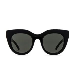 Le Specs Air Heart Sunglasses Black